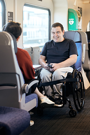 Picture of male in a wheelchair